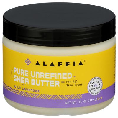 Alaffia Lavender Authentic African Unrefined Shea Butter, 11 Oz