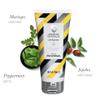 Cleverman Sensitive Face and Beard Scrub for Men, 100ml, Peppermint-Infused Exfoliating Facial Cleanser view 3
