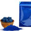 Aker Fassi Blue Spirulina Powder - Pure Moroccan Nila Powder - Natural Skin Brightening & Detoxifying Mask for Face & Body- blue powdr nila soap view 1