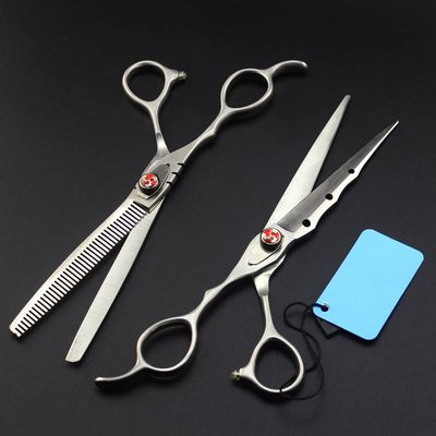 ERoomQ Hair Cutting Scissors, 7 inch Professional Japan 440c Steel Left Hand Matte Hair Scissors Cutting Barber Haircut thinning Shears Hairdresser Scissors
