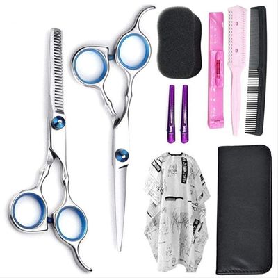 ERoomQ Professional Salon Barber Hairdressing Scissors Kit Hair Clipper Thinning Cutting Hair Styling Tool About 17cm Flat Shear