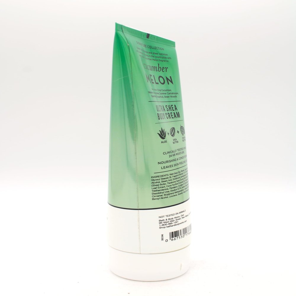 NinthAvenue Basics Cucumber Melon, Bath and Body, Ultra Shea Body Cream, 8 oz
