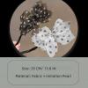 4 Pcs Hair Bun Maker-Flowers Deft Bun Maker Magic Donut Hair Bun Maker French Hairstyle Twist Bun Hair Accessories for Girls Hair(2 Black+2 White) view 4