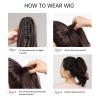 AEYSD-456 Ponytail Hair Extension Natural Fluffy Pony Tail Synthetic Hairpiece for Women Silver Gray Blonde Ponytail Hair Extension Claw Clip 24inch Long Curly Ponytail Hairpiece(NMW1047-7) view 4