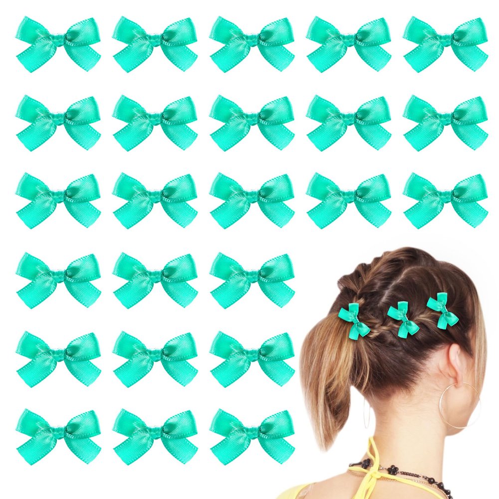 24 Pieces Mini Bowknot Hair Clips for Women Girls, Small Cute Bows Hair Ribbon Alligator Clips, Charming Hair Accessories for Every Occasion