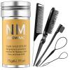 Hair Wax Stick Set for Flyaways Stocking Stuffers for Women Kids Christmas/Birthday Gifts Hair Accessories for Women Girls Teen Girls Trendy Stuff, Hairs Slick Stick Styling Tools Baby Hairs Gel Black view 1