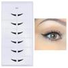 Nahrin Beauty Eye Liner Wings, Long Lasting Eye Liner Wings, Black Color, Semi-Matte Finish, 24 pairs (Black, Slim) view 1
