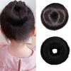 2PCS Hair Bun Maker French Hair Style Curler Accessories Donut Bun Maker Hair Ring Doughnut DIY Hair Styling Shaper Roll Bun Tool for Long Curly Straight Thick Thin Hair(black+brown) view 1