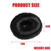 2PCS Hair Bun Maker French Hair Style Curler Accessories Donut Bun Maker Hair Ring Doughnut DIY Hair Styling Shaper Roll Bun Tool for Long Curly Straight Thick Thin Hair(black+brown) view 2