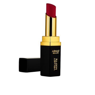 Armaf Beaut Velvet Matte Bullet Lipstick Silky Smooth Texture, Enriched With Shea Butter, Lightweight | Dark Raspberry