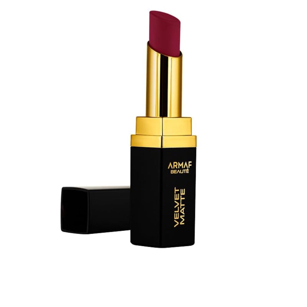 Armaf Beaut Velvet Matte Bullet Lipstick  Silky Smooth Texture, Enriched With Shea Butter, Lightweight | Merlot