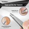 DUROX Round-Tip Tweezers  Gentle Chin & Facial Hair Removal for Women. Precision tweezers with small rounded/blunt tips for safe brow shaping and chin hair removal. Made of Stainless Steel view 4