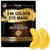 24K Gold Eye Patches for Puffy Eyes and Dark Circles, Luxury Anti-aging Skincare - Collagen Anti Wrinkles Patches w/Vitamin C & Niacinamide to Hydrate, Depuff, Smooth Fine Lines  25 pairs view 1