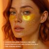 24K Gold Eye Patches for Puffy Eyes and Dark Circles, Luxury Anti-aging Skincare - Collagen Anti Wrinkles Patches w/Vitamin C & Niacinamide to Hydrate, Depuff, Smooth Fine Lines  25 pairs view 3