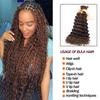 Deep Wave Bulk Human Braiding Hair for Boho Braids 22 Inch Color 4 Curly Brown Bundles Bulk Human Hair for Braiding 12A Wet and Wavy Boho Braids Human Hair No Weft 50g 1 Bundle view 4