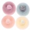 COLLBATH 4pcs Bath Shower Scrubber Exfoliating Body Wash Cup Design for Convenient Use for Family Bathing Routine and Dead Skin Removal Light view 1