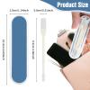 Andibro 4Pcs 2-in-1 Nasal Hair Cutter, Double Sided Nose Hair Knife 360 Rotating Nose Hair Trimmer Manual Nostril Hair Remover Tool for Women Men view 3