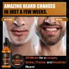 2x Biotin Beard Growth Oil and Beard Balm - Beard Growth Serum Care Kit - Vegan Natural Ingredients Leave-In Conditioner - Moisturizes, Strengthens, Thickens and Promotes Facial Hair Growth view 2