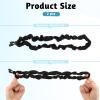 2Pcs Adjustable Hair Ties, Hair Ties for Thick, Length and Lock Hair Stretcher, Thick Ties for Buns, Soft Locs, Dreads, Curly Hair&Afro Puffs view 2