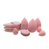 11/12Pcs Cosmetic Puff Makeup Sponge Blender Beauty Egg Foundation Sponges Powder Puff Women Make Up Accessories Beauty Tools(12Pcs Pink) view 1