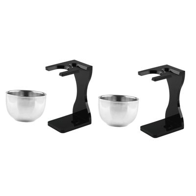 TOVINANNA 2sets Beard Grooming Kit for Men Shaving Bowl Stand Razor Holder Shaving Supplies