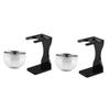 TOVINANNA 2sets Beard Grooming Kit for Men Shaving Bowl Stand Razor Holder Shaving Supplies view 1