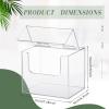 Briwooody Disposable Face Towel Storage Box Compatible with XL Acrylic Container Wall Mounted Clean Towel Holder for Facial Washcloth Supplies(Clear) view 2