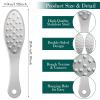 JIEYAO Stainless Steel Foot File, Metal Foot Scraper, Professional Foot File Callus Remover Double-Sided Foot Rasp Scrubber Pedicure Foot Care Tools for Wet & Dry Skin Heel Grater for Feet view 3