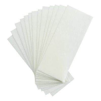 100PCS White Large Non Woven Waxing Strips Hair Removal Wax Strip Facial Body Leg Wax Strips Epilating Strips For Man&Women, Wax Removal Strips