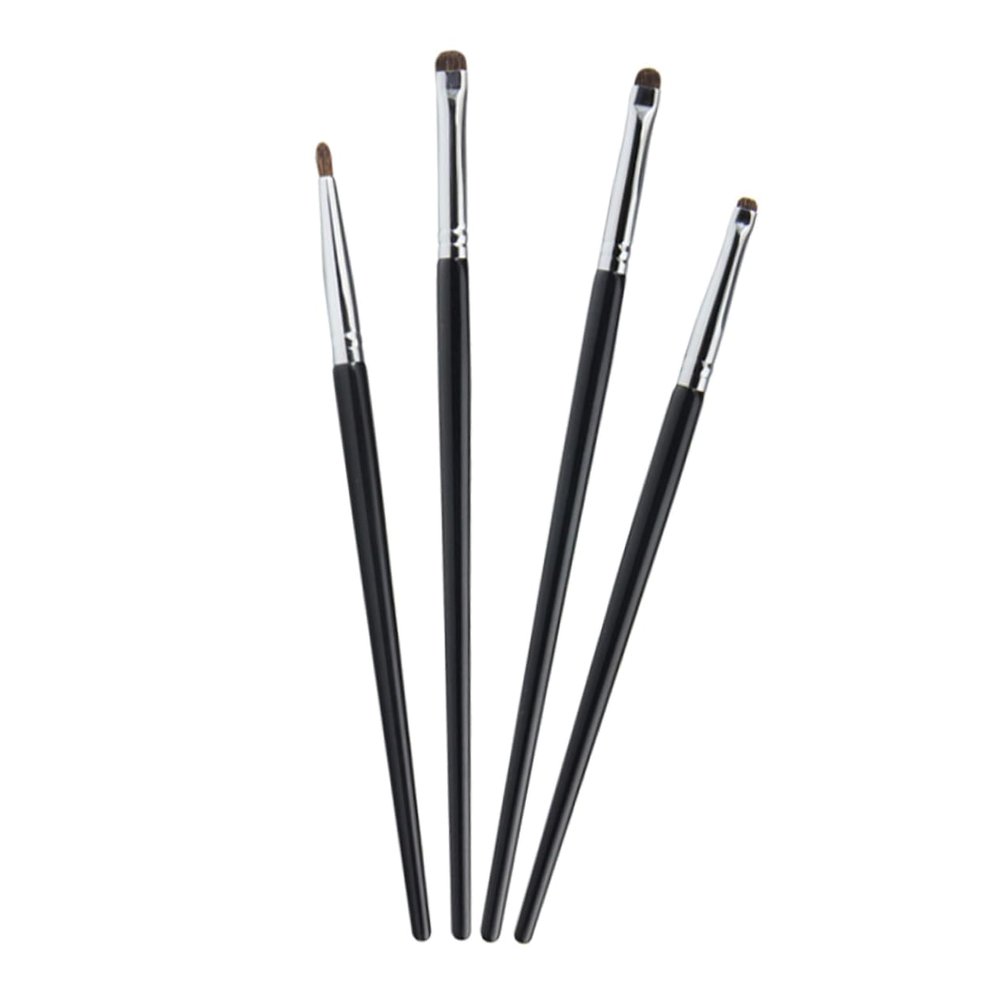 LALADEFIEE 4pcs Eyeliner Brush Precision Eye Makeup Application Fine Detail Eyeliner Brushes Comfortable Grip for Effortless Looks for Makeup Enthusiasts