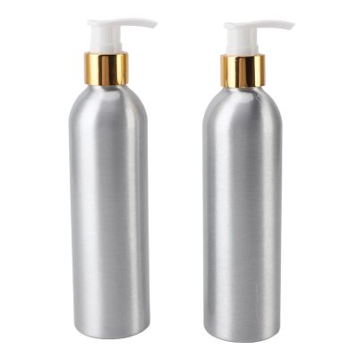 Sorandy Aluminum Pump Bottle Dispenser, Refillable Empty Essential Oil Aluminum Bottle Liquid Soap Pump Bottle for Body Wash, Moisturizer, Face Cream, Liquid Soap for Most Oil Heaters
