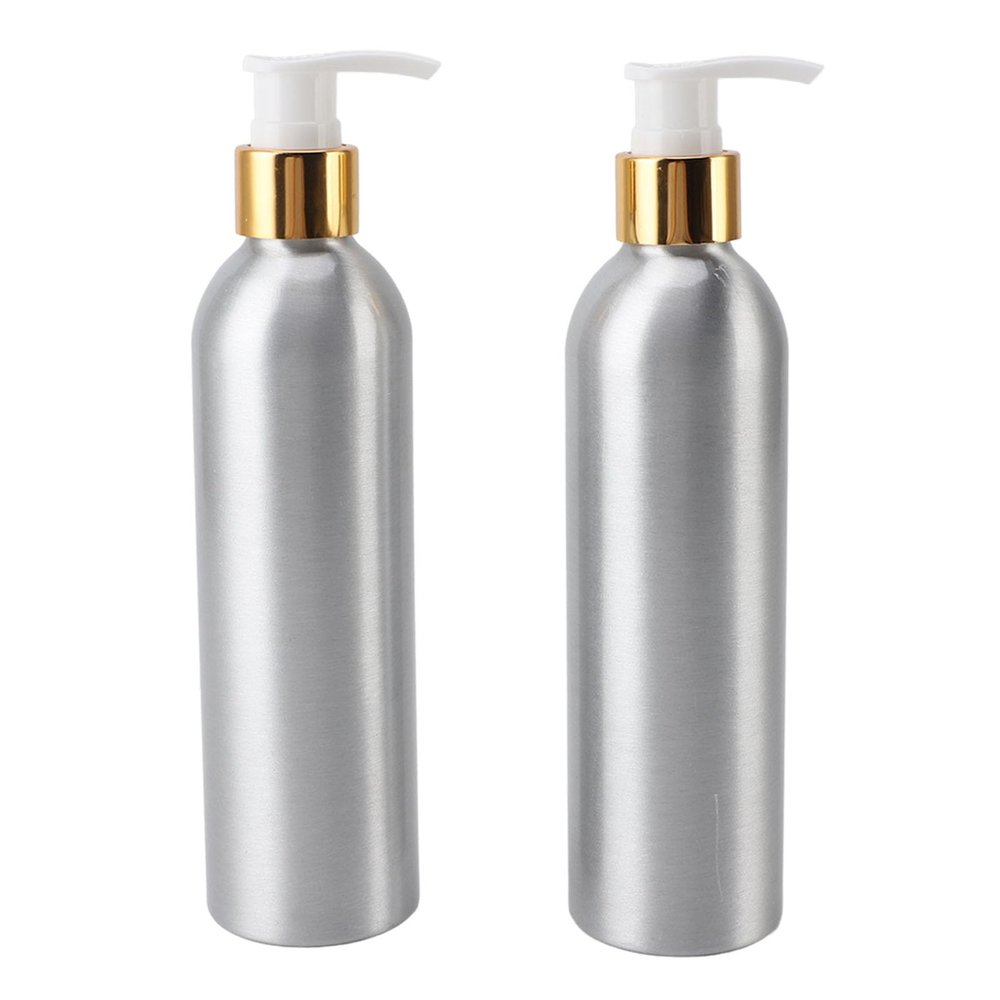 Sorandy Aluminum Pump Bottle Dispenser, Refillable Empty Essential Oil Aluminum Bottle Liquid Soap Pump Bottle for Body Wash, Moisturizer, Face Cream, Liquid Soap for Most Oil Heaters