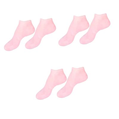 FRCOLOR 3pairs Moisturizing Socks for Cracked Heels Sebs Design Gentle Exfoliating Treatment for Smooth Skin for Overnight Use