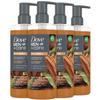 Dove Men+ Care 2-in-1 Shampoo & Conditioner, Sandalwood & Cardamom, Thick & Full  Mens Shampoo & Conditioner, Sulfate-Free, with Vitamin B3 & Zinc for Strong, Healthy Hair, 17.5 Oz (Pack of 4) view 1