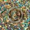 UNICORN SNOT Macro Face & Body Glitter | Cosmetic Grade Large-Particle Loose Glitter | Holiday Stocking Stuffer & Christmas Makeup | Safe for Face, Easy Application & Removal - Solar (Gold) view 3