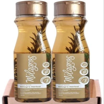 Generic Herbal Shampoo With 100% Natural Rosemary and Ginger (2 Pack) - Ideal for Thin or Fine Hair, Oily Roots, Hair Fall and Slow Growth