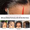 10 Inch Short Bob Wigs Natural Color Pre Plucked 180% Density Black Bob Glueless Wig Human Hair Free Part Natural Black Lace Front Wig view 3