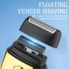 NinthAvenue Basics Men's Shaver, Electric Razor for Men Cordless Rechargeable with USB Mens Gold Foil Shavers Travel Electric Shavers for Men Gold view 3