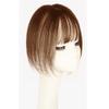 4 * 8 Cm French Bangs Natural Human Hair Machine Made Cover Gray Hair 10inch Straight Bangs for Woman Hairpiece Clip In Hair Toppers (Dark brown) view 1