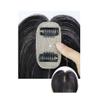 4 * 8 Cm French Bangs Natural Human Hair Machine Made Cover Gray Hair 10inch Straight Bangs for Woman Hairpiece Clip In Hair Toppers (Dark brown) view 2