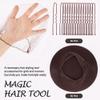 100Pcs Hair Nets for Buns  Invisible Mesh Ballet Hair Nets & Bun Pins for Dance | Brown Hair Nets for Ballet Girls & Women Wig Net Accessories(20 Inches 50pcs Nets & 50Pcs U Shaped Pins) view 2