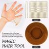 200PCS Hair Nets Invisible and U Shaped Hair Pins Set, 100PCS Light Brown Elastic Edge Mesh Hair Nets and 100PCS Hair Pins for Women, Girls, Ballet Bun Maker Dance (200PCS Sets,Light Brown) view 4