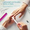 3-Pack Crystal Glass Nail Files with Cases - Professional Czech Glass Double-Sided Etched Files for Natural Nails, Gentle Nail Care, Unique Stocking Stuffers for Women and Adults view 3
