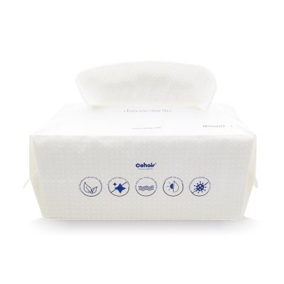 Cehoir Face TowelsSuper Soft and Thickness L:8x8 inches,60 Counts (1Packs),Lint-Free Biodegradable Towels,Disposable Face Towel,Makeup Remover Dry Wipes,Clean Face Cloths for Sensitive Skin