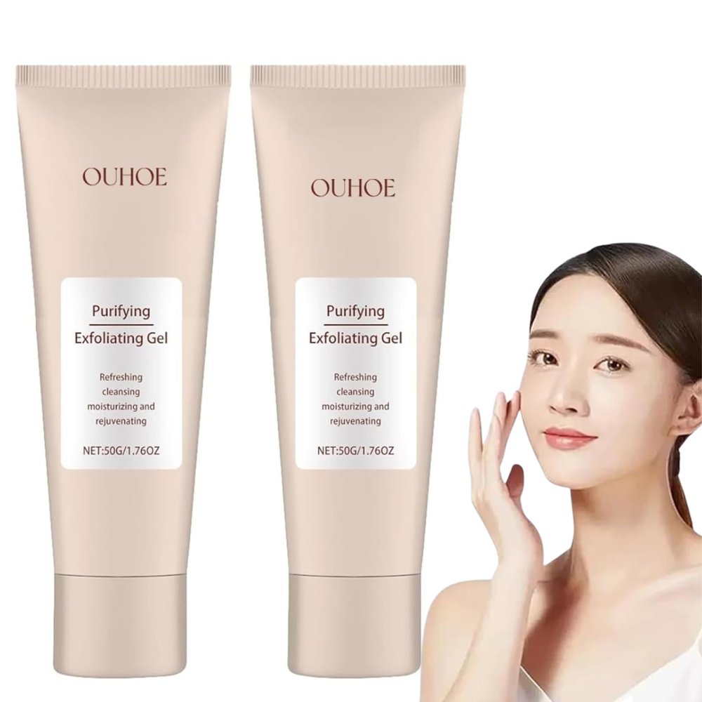 2PCS Purifying Exfoliating Gel,Purifying Exfoliating Moisturizing Gel,Suitable for face and body use