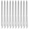 10-Pack Metal Nail Files for Natural Nails - Stainless Steel, Thin, Durable with Curved Sharp Pointed Tip, Double-Sided Manicure and Pedicure Tools view 1