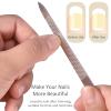 10-Pack Metal Nail Files for Natural Nails - Stainless Steel, Thin, Durable with Curved Sharp Pointed Tip, Double-Sided Manicure and Pedicure Tools view 3