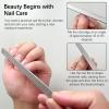 2-Pack Stainless Steel Toe Nail Files, 4-Sided Design for Thick Nails, Ideal for Men, Seniors, and Dogs view 3