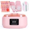 Ananelleo Paraffin Wax Machine for Hand and Feet - 3500ml Hot Wax Hand Wax Machine with 6 Pcs Paraffin Bath Wax, Auto-time and Keep Warm Paraffin Hand Wax Machine(Pink) view 1