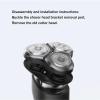 CHMINGYUE S300 Electric Razor Replacement Cutter Head Parts Fit For Xiaomi Mijia S300 S500 S500C Electric Razor Cutter Head Three Cutter Heads, Black view 2